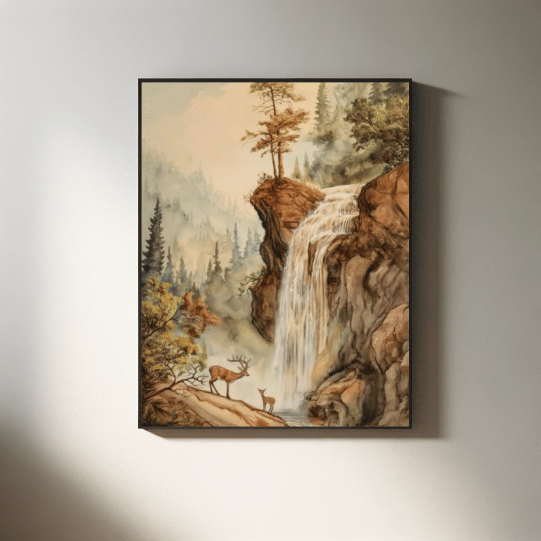Deer Theme with 300 DPI High Resolution