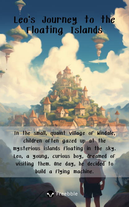 Explore the Magic in 'Leo's Journey to the Floating Islands' – A Tale of Adventure and Dreams