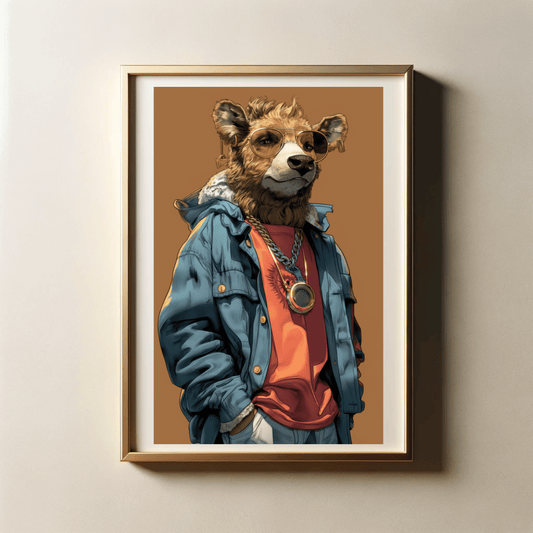 Stylish Streetwear of Animals with 300 DPI High Resolution