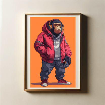 Stylish Streetwear of Animals with 300 DPI High Resolution