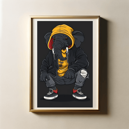 Stylish Streetwear of Animals with 300 DPI High Resolution