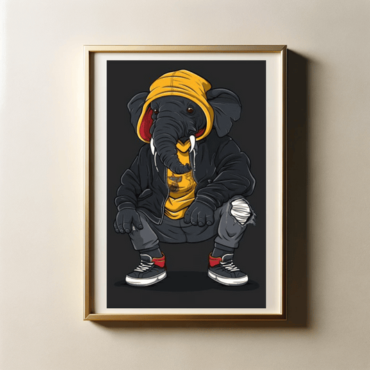 Stylish Streetwear of Animals with 300 DPI High Resolution