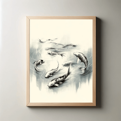 Koi Fish Theme with 300 DPI High Resolution