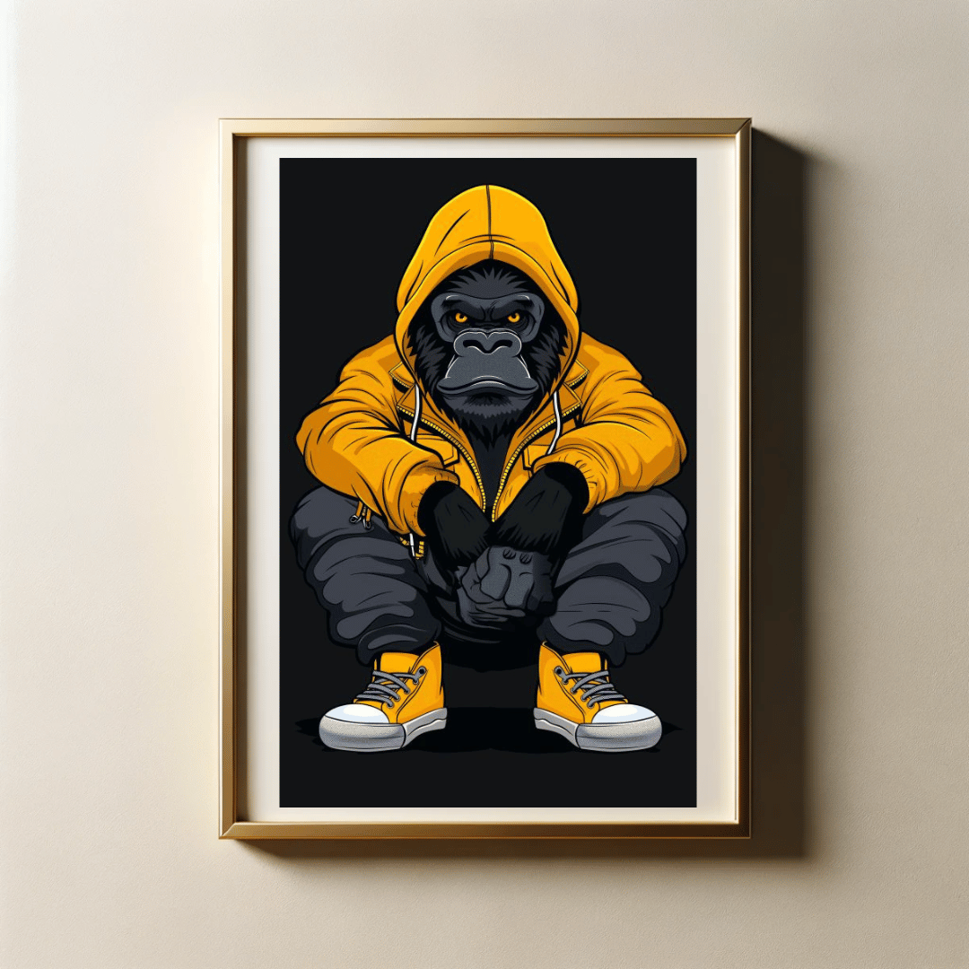 Stylish Streetwear of Animals with 300 DPI High Resolution