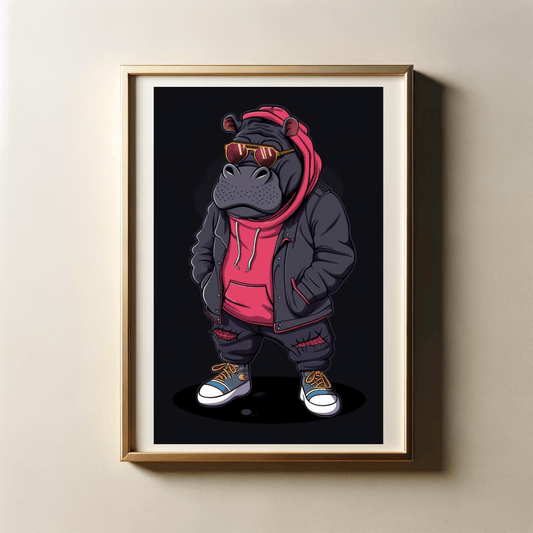 Stylish Streetwear of Animals with 300 DPI High Resolution