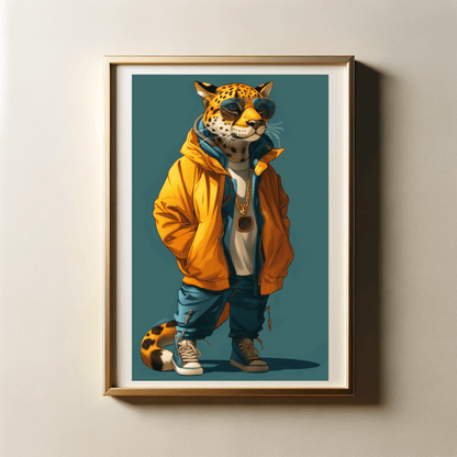 Stylish Streetwear of Animals with 300 DPI High Resolution