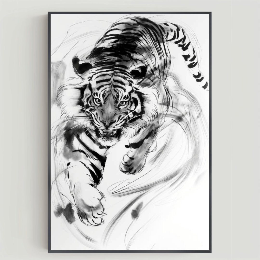 Tiger Theme with 300 DPI High Resolution