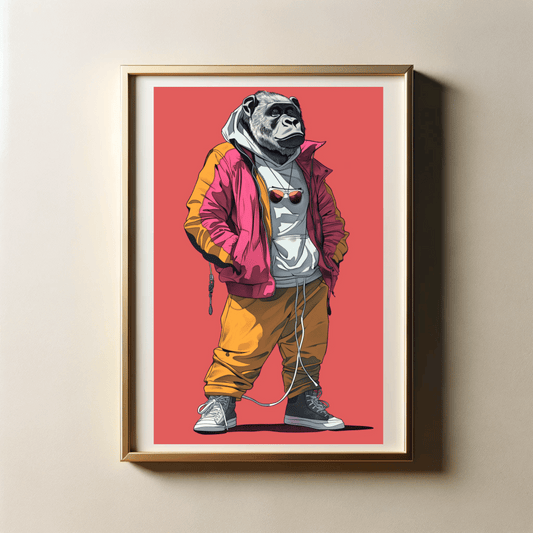 Stylish Streetwear of Animals with 300 DPI High Resolution