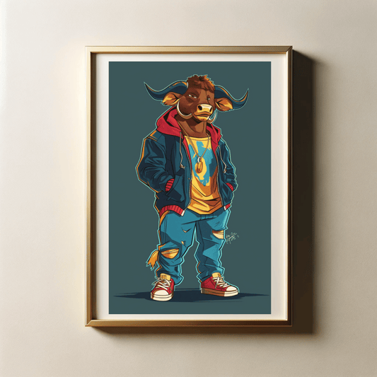 Stylish Streetwear of Animals with 300 DPI High Resolution