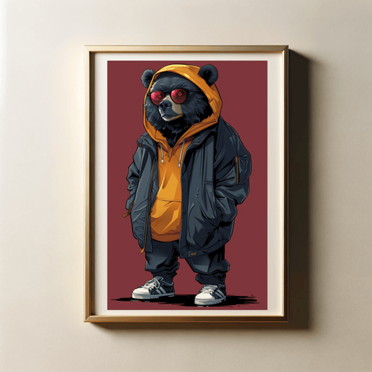 Stylish Streetwear of Animals with 300 DPI High Resolution