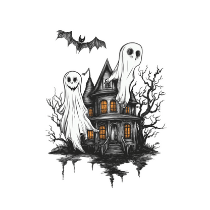 Cute Halloween Design with Transparent Background | High-Quality 300 DPI