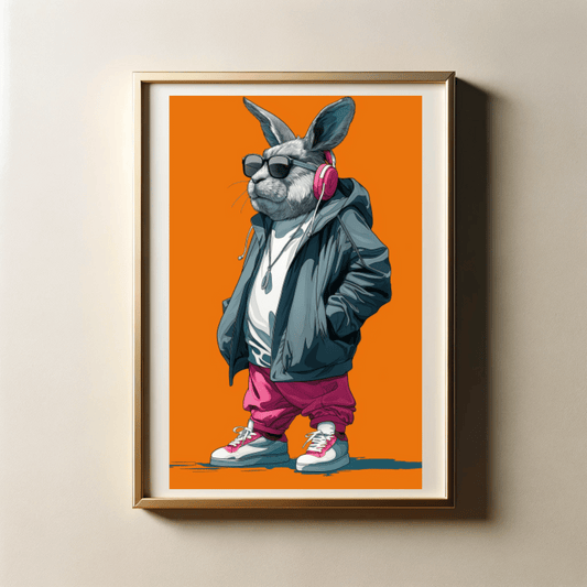 Stylish Streetwear of Animals with 300 DPI High Resolution