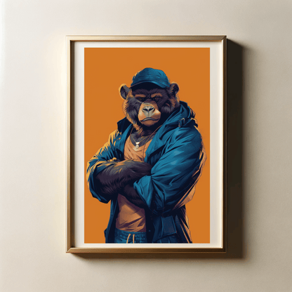 Stylish Streetwear of Animals with 300 DPI High Resolution