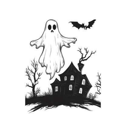 Cute Halloween Design with Transparent Background | High-Quality 300 DPI