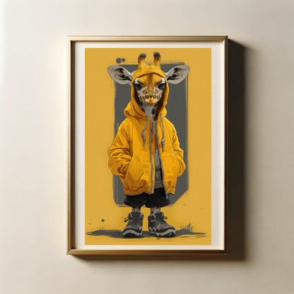 Stylish Streetwear of Animals with 300 DPI High Resolution