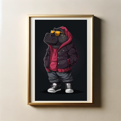 Stylish Streetwear of Animals with 300 DPI High Resolution