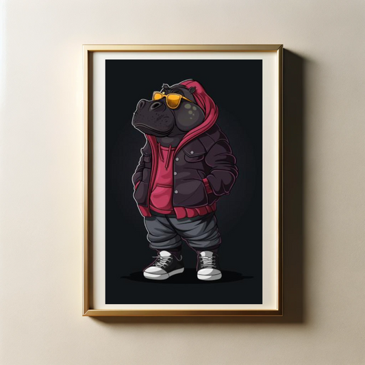 Stylish Streetwear of Animals with 300 DPI High Resolution