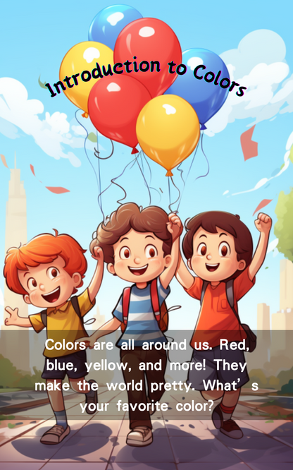 Learn Colors with Joy: Our Colorful World - Rainbow Adventure for Kids