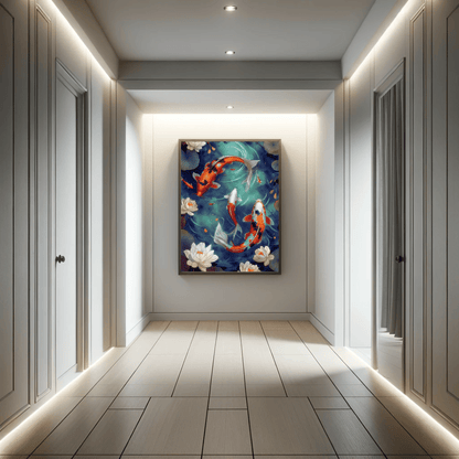 Koi Fish Theme with 300 DPI High Resolution