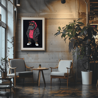 Stylish Streetwear of Animals with 300 DPI High Resolution