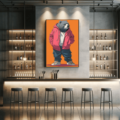 Stylish Streetwear of Animals with 300 DPI High Resolution