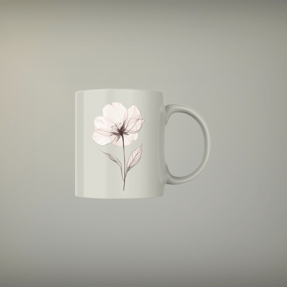 Flower and Leaf Design with Transparent Background | High-Quality 300 DPI