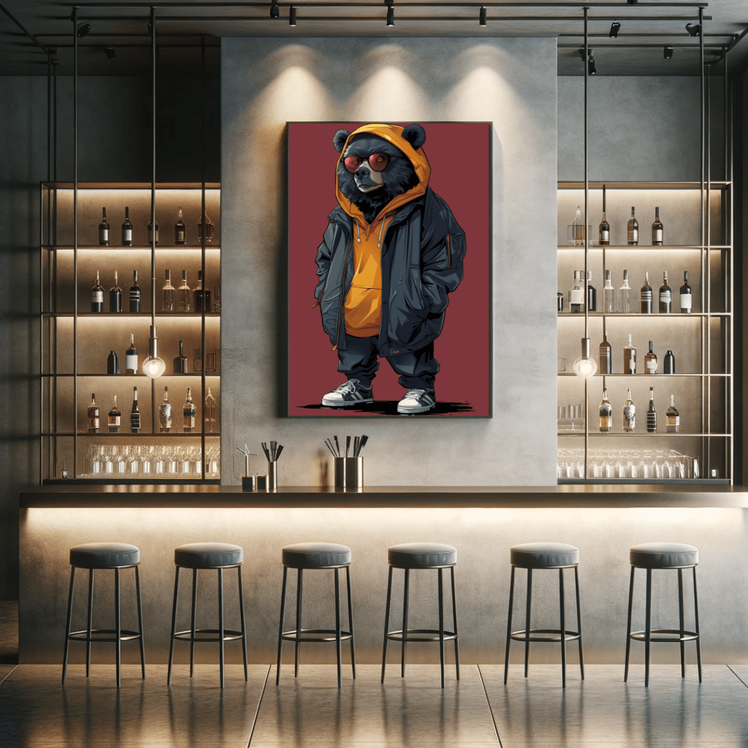 Stylish Streetwear of Animals with 300 DPI High Resolution