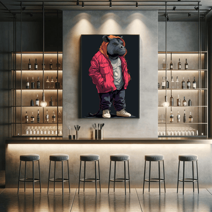 Stylish Streetwear of Animals with 300 DPI High Resolution